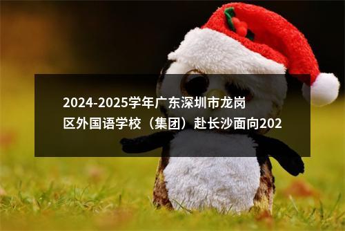 2024-2025学年广东深圳市龙岗区外国语学校（集团）赴长沙面向2025年应届毕业生招聘教师59人公告 图片