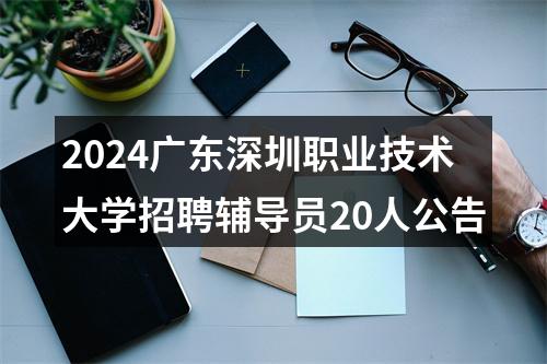2024广东深圳职业技术大学招聘辅导员20人公告 图片