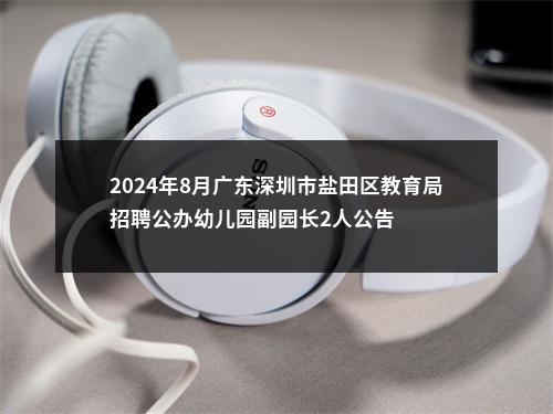 2024年8月广东深圳市盐田区教育局招聘公办幼儿园副园长2人公告 图片