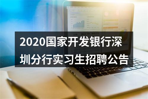 2020国家开发银行深圳分行实习生招聘公告 图片