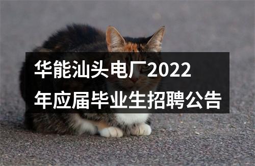 华能汕头电厂2022年应届毕业生招聘公告 图片